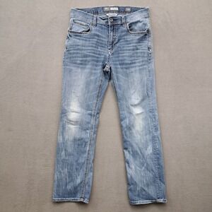 BKE Denim Tyler Straight Leg Jeans Mens 33R Blue Wash 32x30